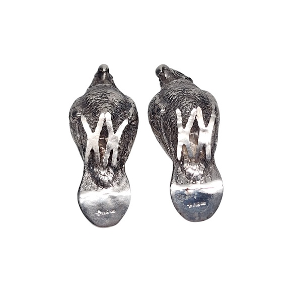 Berthold Muller Sterling Silver Parrot Salt & Pepper Shakers #16021 - Picture 6 of 10